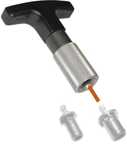 VERLEGEHILFEN T-Griff Adapter für Verbundrohr Kalibrierer mit Akkuschrauber Antrieb