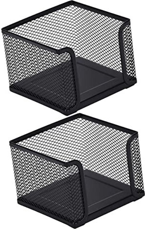 MAGICLULU 2stücke Memo-Halter Aus Netzgewebe Für Schreibtisch Notizblockhalter Und Stifthalter Roségoldener Notizpapierhalter Fürs Büro Notizblockspender Für Schreibtischorganisation