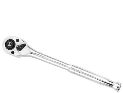 Skday Trinquete Reversible,RáPida Llave De Carraca Dientes Mango de trinquete de liberación rápida Coloque usando dientes más que el trinquete normal de 3/8” o 1/2”(1pcs-3/8A)
