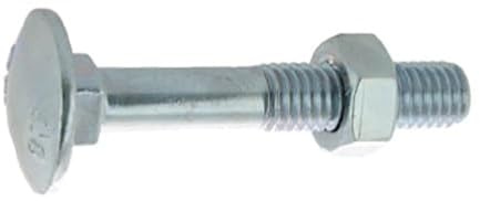 Boulon pour bois à tête ronde collet carré Japy classe 4.8 DIN 603/555 10X110 boîte de 50 - ULTIMA - 80410110