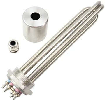 LVSELINGI DN40 47mm Thread All SUS304 Stainless Steel Electric Tank Boiler Heater Immersion Water Heating Element 3kw/4.5kw/6kw/9kw/12kw Cheerfully(Heater,220v 6kw)