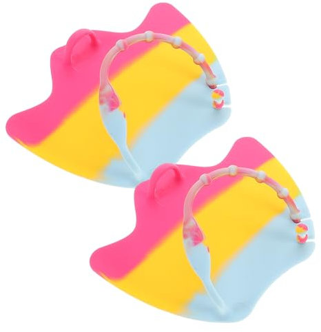 Yardwe Schwimmhandschuhe Aus Silikon Mit Schwimmhäuten Handpaddel Für Jungen Und Mädchen Erwachsene Schwimmtraining Bequeme Nutzung Im Pool