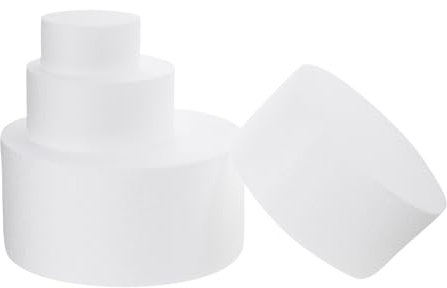 Anneome 4pezzi Modelli Torte in Schiuma Bianca per Decorazioni Fai da Te Pratica per Esposizioni Strumenti per Cake Design e Presentazioni Scultoree