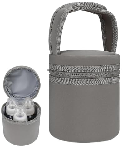 Bolsa térmica para leche materna - bolsa térmica de viaje para leche materna, bolsas para botellas aisladas, bolsa para botellas de leche con correa | desmontable, bolsa térmica para botellas adecuada