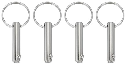 QUARKZMAN Packung mit 4 Schnellspannstifte Durchmesser 5/16 8 mm | Kohlenstoffstahl, Nutzlänge 1,02 26 mm, Gesamtlänge 2,48 63 mm, Bimini Top Pins Marine Hardware, für Bootszubehör