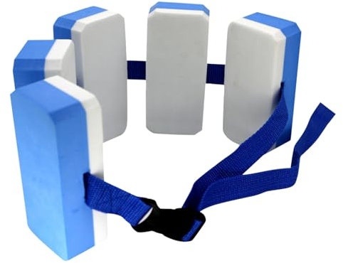 Schwimmgürtel für Kinder Erwachsene, Entfernbar Schwimmlernhilfe mit 5 Auftriebskörpern, Einstellbar Schaumgürtel Schwimmgurt Gürtel für Wassergymnastik Wassersport, Schwimm-Zubehör