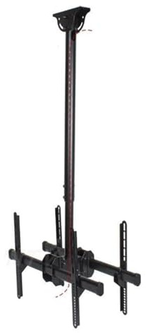 Soporte De Tv De Techo De 2 Lados, Soporte Telescópico De Altura Ajustable, Soporte De Tv Colgante Con Movimiento Completo, Compatible Con La Mayoría De Televisores Led 4K De 32 A 70 Pulgadas.