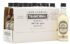 Jose Cuervo - Tradicional Reposado - Tequila 5cl x 10 40% ABV Miniatures (10 x 5cl)