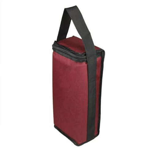 Wine Bottle Cooler Bag | Two-COMPartiment Wine Travel with Handle | Leak-proof Wine Bottle Carrier, Wine Bag Cooler, Protective Cooler Bag for Travel, Picnic