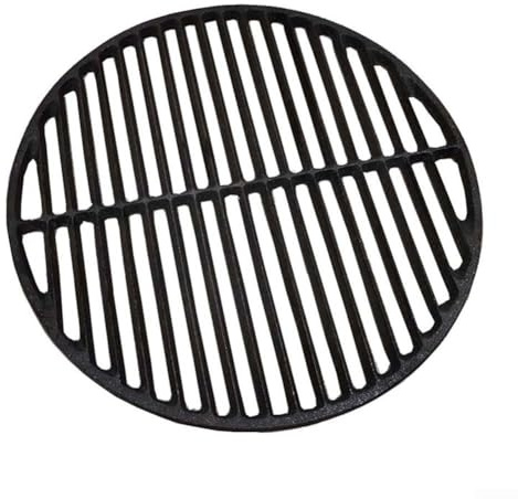 Rejilla de cocción redonda de hierro fundido de varios tamaños, para parrillas de carbón o gas, parrilla de barbacoa al aire libre, fácil instalación y mantenimiento (malla de rejilla de 35 cm)