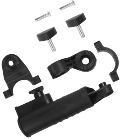 ULTECHNOVO Adjustable Golf Cart Umbrella Holder Stand Stable Lightweight Umbrella Clamp for Push Cart Accessory Portable Black