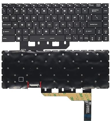 FDMOZRE Tastiera retroilluminata USA/Russa per MSI per Creator Z16 A11UET A12UX MS1571 V194222BK V203022AK Notebook(US RGB Backlit)