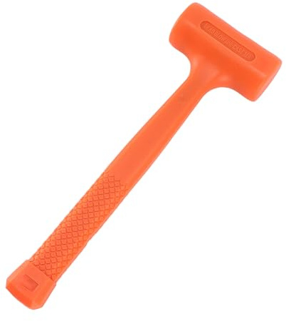 Dead Blow Hammer Rubber Mallet Heavy Duty Dual Head Steel Core Soft Grip Handle Non Slip Ergonomic Design for Tile Laying Flooring Installation Carpentry Construction Automotive