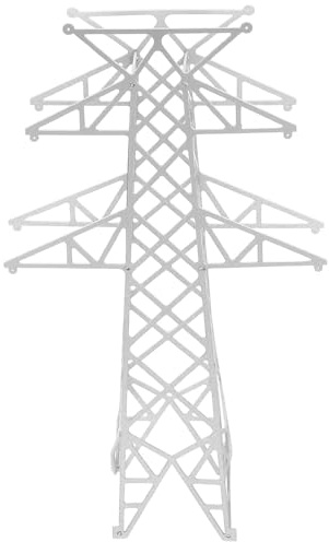 CORHAD Accesorios para Maqueta de Tren 1/160 en Abs, Mini Torre Eléctrica para Manualidades, Figura en Miniatura para Diorama Ferroviario, Material de Construcción DIY para Escena