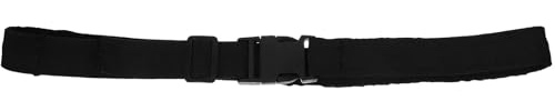 Unsichtbare Sicherheits Bauchtasche für Damen und Herren, Schwarz | Woven Fabric, Flexible Passform, Versteckte Fächer, für Camping und Wandern