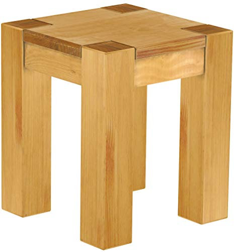 Hocker Rio Kanto Honig Pinie Massivholz Esszimmerbank Küchenbank Holzbank - Größe und Farbe wählbar Brasilmöbel