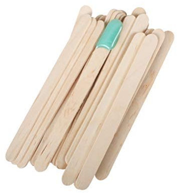 Borstu Spatola in Legno 50 Pezzi Spatole in Cera Bastoncini per ceretta Fai-da-Te Bastoncini per depilazione per Applicare Crema cerosa e Pasta di Zucchero