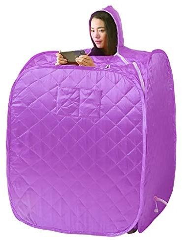 GCCG Lazy Spa, Sauna Portatile Home Spa, 2L Grande capacità Portatile Personal Therapeutic Spa Home Vapore di Perdita di Peso Che dimagrisce Sauna Detox (Color : Purple)