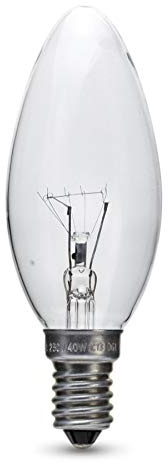 10x 18W = 25W Candle SES E14 Small Screw Cap Long Life Clear Halogen Light Bulb
