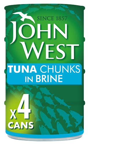 John West Tuna Chunks In Brine, 4x145 g, Pack of 12