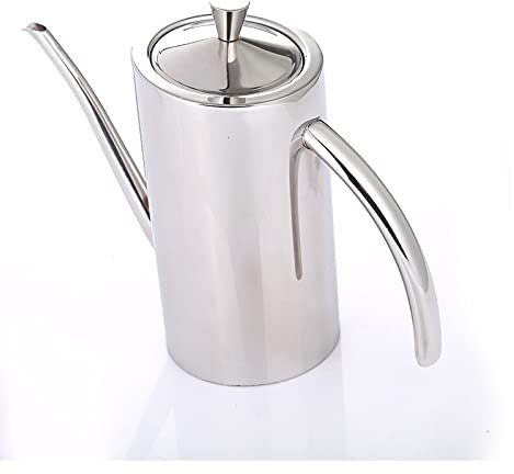 OMIDM Bricco per Latte Olio d'oliva in Acciaio Inossidabile Can Pot Pot ACCHEAR Dispenser CONTACK Accumulo Senza Drip Lattiera, Salsiera (Color : 500ml)