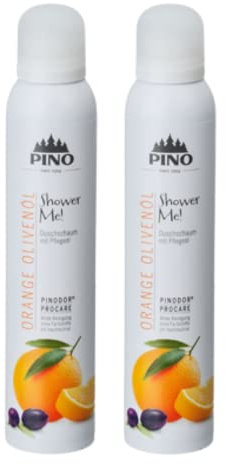 Pino Shower Me Duschschaum Orange Oliven?l 2 x 200ml
