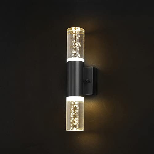 Jadssox Bubble LED Wandleuchte Kristallwandleuchte Indoor Up and Down Wandleuchte, 6W Wall Wash Lights Postmoderne Wandleuchten für Wohnzimmer Schlafzimmer Bedside Home Decoration