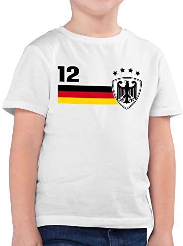 Shirtracer - Kinder T-Shirt Jungen - Fußball EM - 12. Mann Deutschland Mannschaft WM