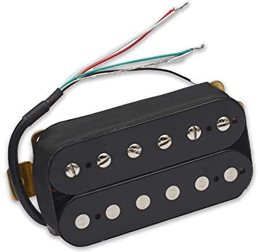 Humbucker-Tonabnehmer Für E-Gitarre, Coil-Split-Humbucker-Dual-Coill-Tonabnehmer Mit 4-Leiter-Kabel E-Gitarren-Tonabnehmer-Ersatz (Color : Bridge)