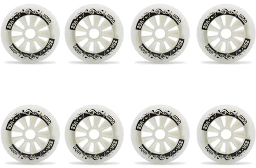 Inline Skate Rollen Inline Skate Räder 85A Härte 90 mm/100 mm/110 mm Indoor/Outdoor Rollschuh Räder Inline Hockey Ersatzräder ohne Lager 8er Pack