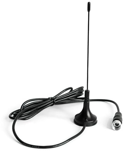 Indoor TV Aerials with Strong Signal, 360° Reception High Gain Digital Freeview TV Antenna DVD-T2 Set-Top Box Antenna with Magnetic Base for Kitchen/Truck/Bedroom Portable Television