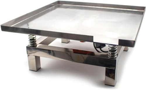 DPDZSW Table Vibrante en Béton CA 220V, Banc D'essai de Vibration électrique, Plate-Forme de Vibration de Bloc D'essai en Acier Inoxydable,35x35cm