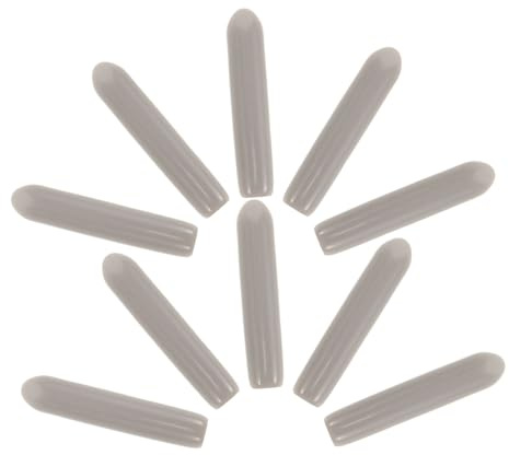 Geschirrspülerkorb 50 Stück Endkappen aus Gummi für Reparatur | 3*25 Beutelpackung, Grau Perlmutt, Schutzkappen für Zinken und Gestell, Wartung im Alltag