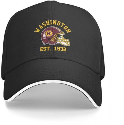 OOAXBEED Basecap Washington Football Baseball Cap Sonnenschutz Rave Weihnachtsmütze Gentleman Hut Herren Baseball Cap Damen