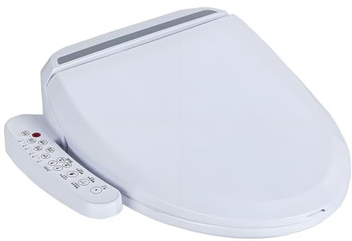 Electronic Smart Bidet Toilet Seat with Dryer,Smart Toilet Cover, 40° Heated Toilet Seat, Temperature Controlled Wash, Smart Touch Panel, Nightlight, Toilet Bidet Slow Close