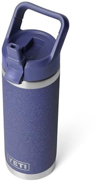 YETI Rambler 18 oz Bottle, Vacuum Insulated, Stainless Steel with Straw Cap, Moon Dust
