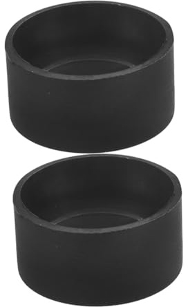 NUOBESTY Copertura Oculare per Osservazioni Chiare Protezione Occhio in Gomma Nera 2 Pezzi 36-38mm Morbida e Confortevole per Microscopio Stereo