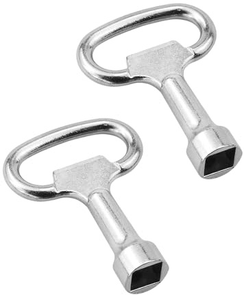 VBSYUYQ 2PCS Square Key, 8mm Heating Bleed Key for Radiators, Universal Bleed for Faucets, Gas and Outdoor Faucets