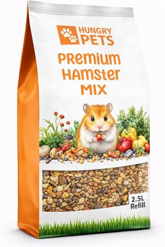 Hungry Pets Hamster Food Mix, 2.5L Refill Bag | Refill Bag