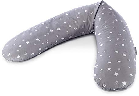 Theraline Ersatzbezug für Das Original Schwangerschaftskissen & Stillkissen, Stillkissen Bezug 190 cm, aus 100% Baumwolle, Farbe: Sternenhimmel