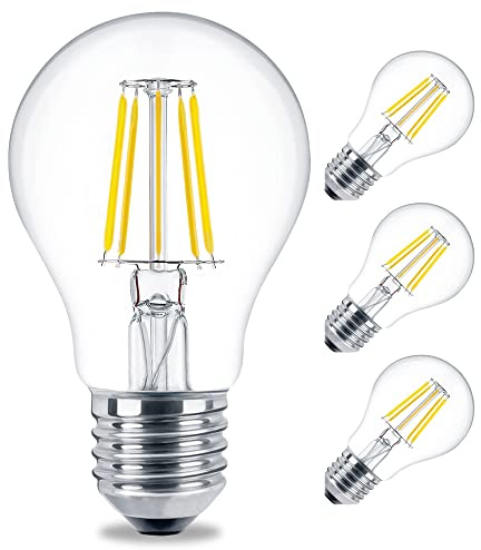 linovum LED Glühbirne E27 Filament 4er Set fourSTEP 5W warmweiß dimmbar