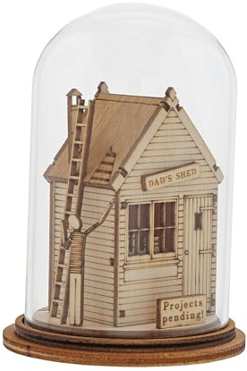 Enesco Kloche Dad's Shed Wooden Figurine