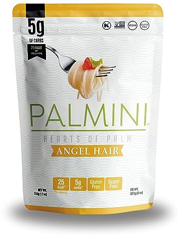 PALMINI Pasta Linguine – Hearts of Palm – Low Calories – Low Carb – Keto Friendly – Vegan | NO GMO – Fat Free – Sugar Free – Kosher – 338g | (Pack of 1)