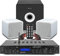 Fenton B405A 2.1 Home Stereo Speaker System with 5-Channel Bluetooth Amplifier, 8 Active Subwoofer, Surround Speakers and Audio Cable Kit for Home Theatre, Gaming, Music Playback & Parties
