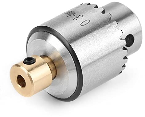 Bohrfutter, Micro 0,3-4 mm wasserdichter Korrosionsschutz JTO Kegelbohrfutter mit Spannschlüssel, für Drehmaschine, Bohrmaschine, Fräsmaschine