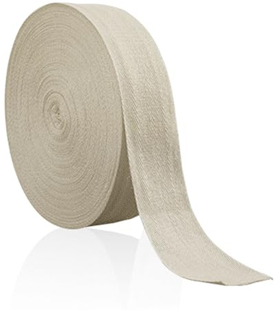 Baumwoll Schrägband 12mm 50m Einfassband Baumwolle Nahtband Natur Weiß/Schwarz/Weiß/Rot/Lila Baumwollschrägband mit Fischgrätenstich für Wimpelkette Schneidern Schürze Craft Nähen