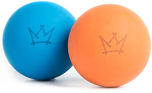 Rudelkönig Hundebälle aus Naturkautschuk - Zwei Bälle mit 6,5cm Ø - Nahezu unzerstörbarer Ball für Hunde