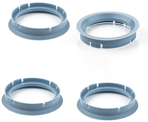 LST 4x Zentrier Distanzringe Alufelgen Ø 70,0 mm - Ø 57,1 mm Hellblau