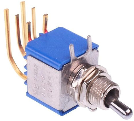 5246WWADB16X386 APEM On-On 6.35mm Miniature Toggle Switch DPDT 4A 30VDC