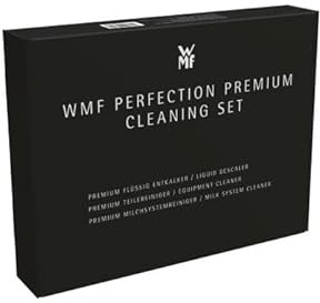 WMF Perfection Premium Reinigungsset für Kaffeemaschinen, Entkalker, Milchsystemreiniger, Teilereiniger für WMF Perfection Kaffeevollautomaten